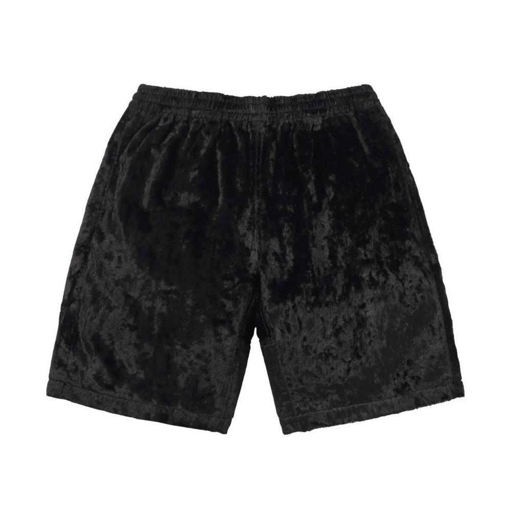 Supreme Faux Fur Mens Shorts Black S/S 26 Streetwear Plush Size Large
